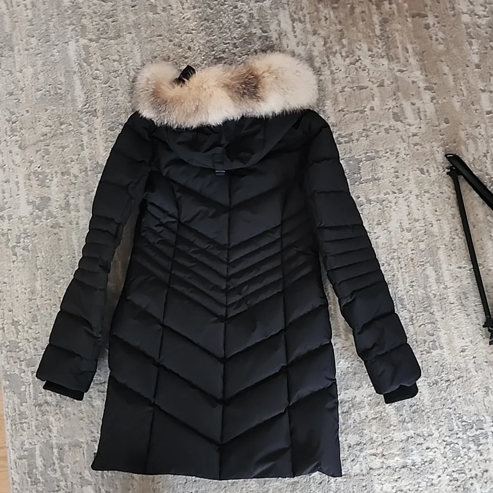Pajar Queens quilted puffer coat real fox fur - Picture 4 of 7